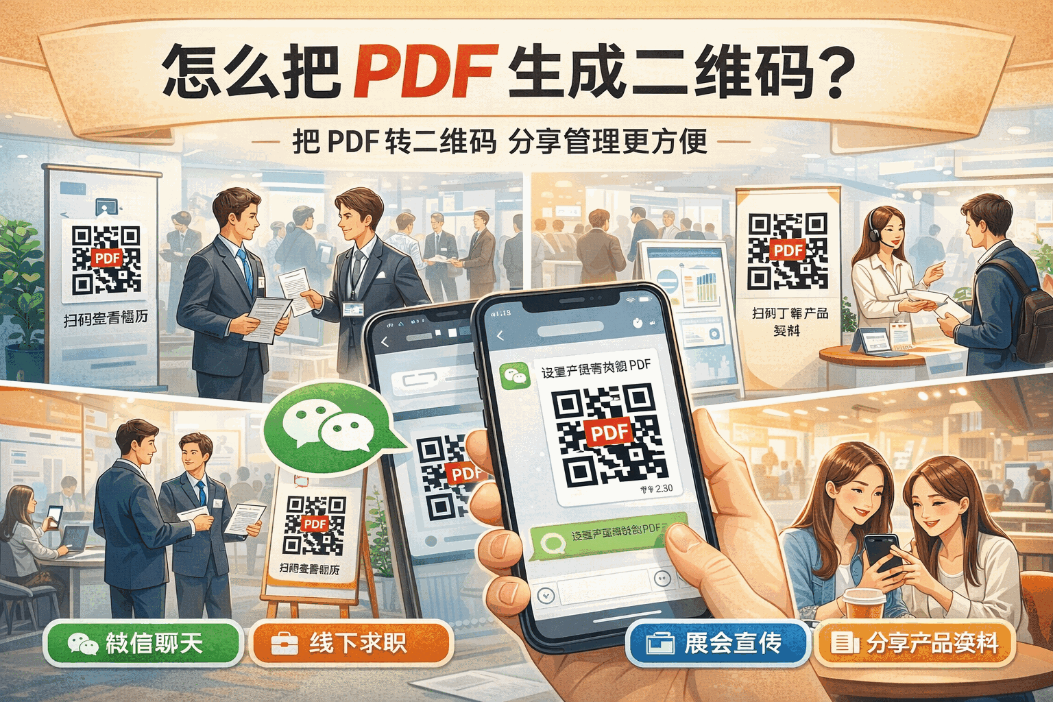 微信分享PDF链接示意